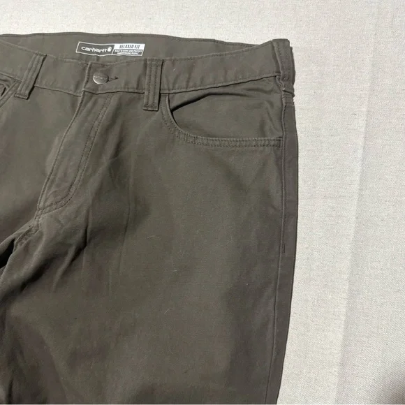 Brown Carhartt Pants Relaxed Fit Rugged Flex Like New Worn Once 34x30 - Picture 5 of 6
